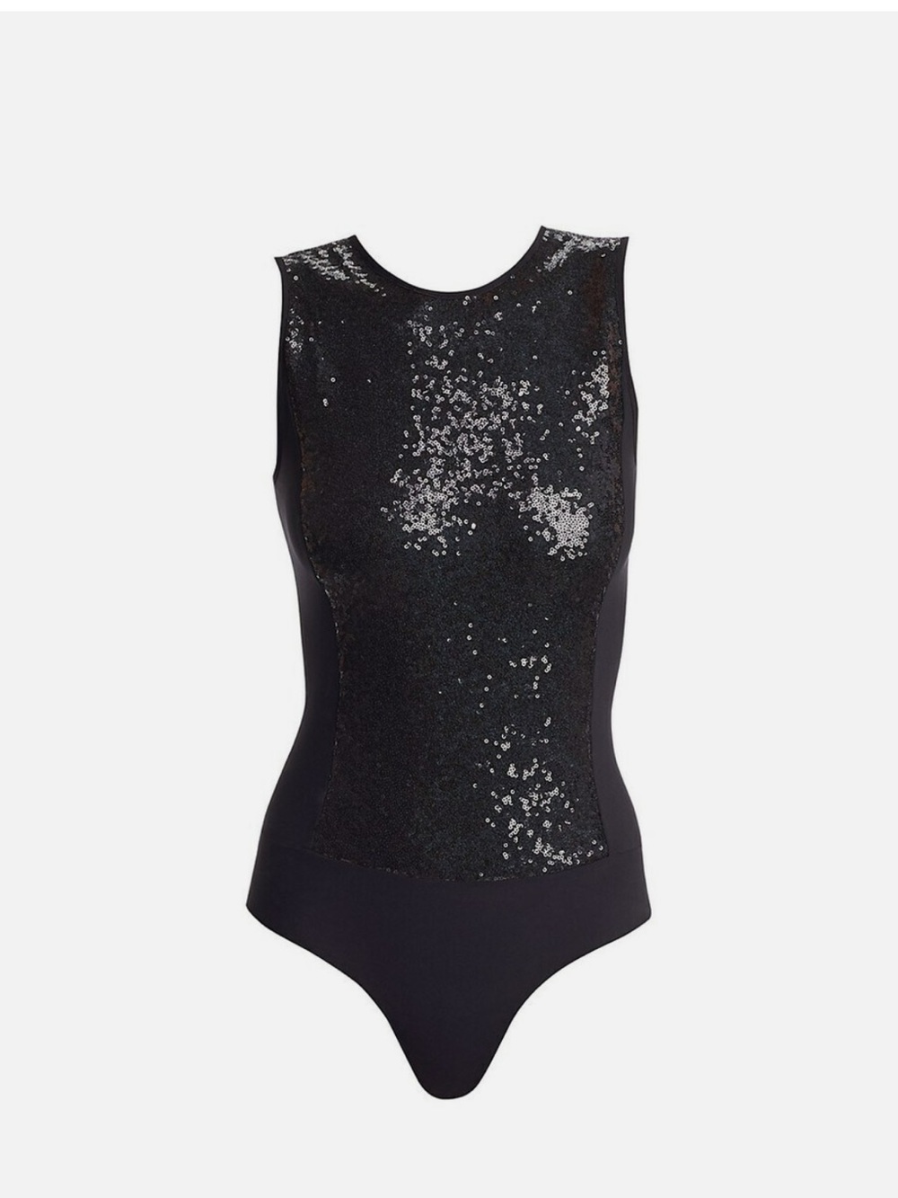 NWT Commando Black Sequin Sleeveless Bodysuit Top - Picture 2 of 6